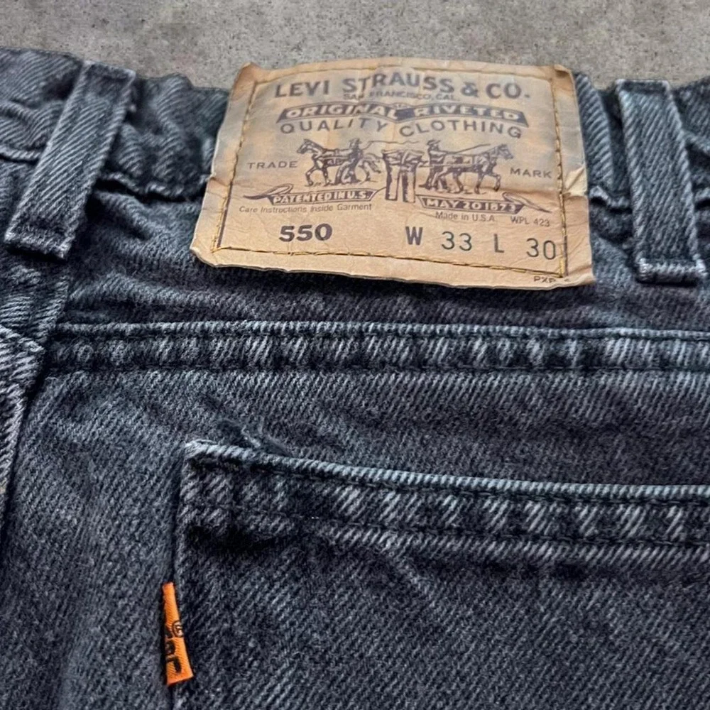 Vintage Levi's 550 Orange Tab Jorts - April 1993 Made in USA 33x30